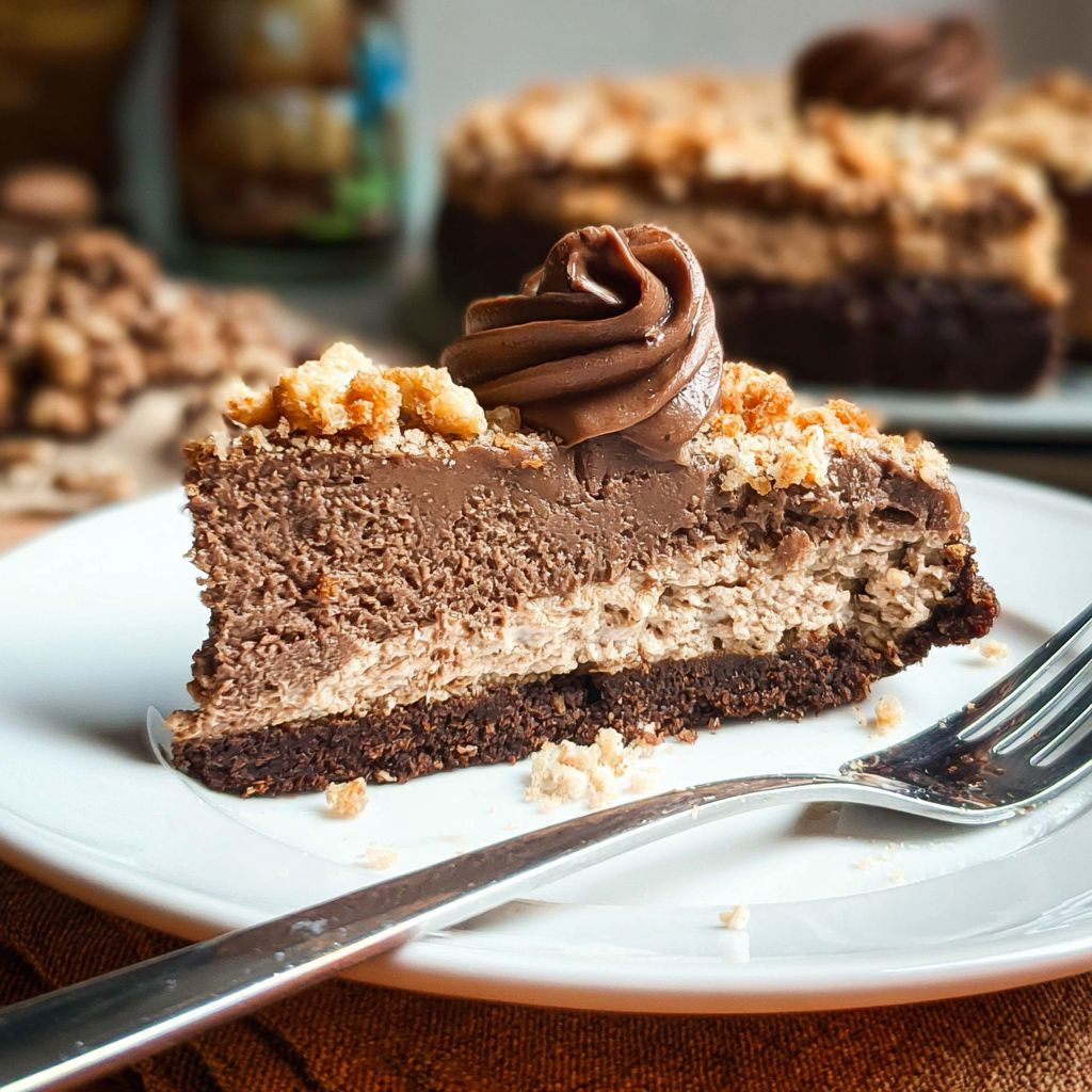 NUTELLA SCHOKO KÄSEKUCHEN MIT SCHOKOBODEN